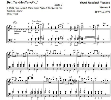 Orgel-Standard-Notation